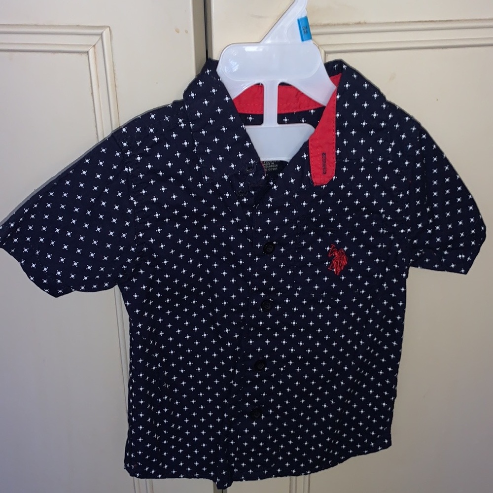 Blue collar button down POLO ASSN. shirt